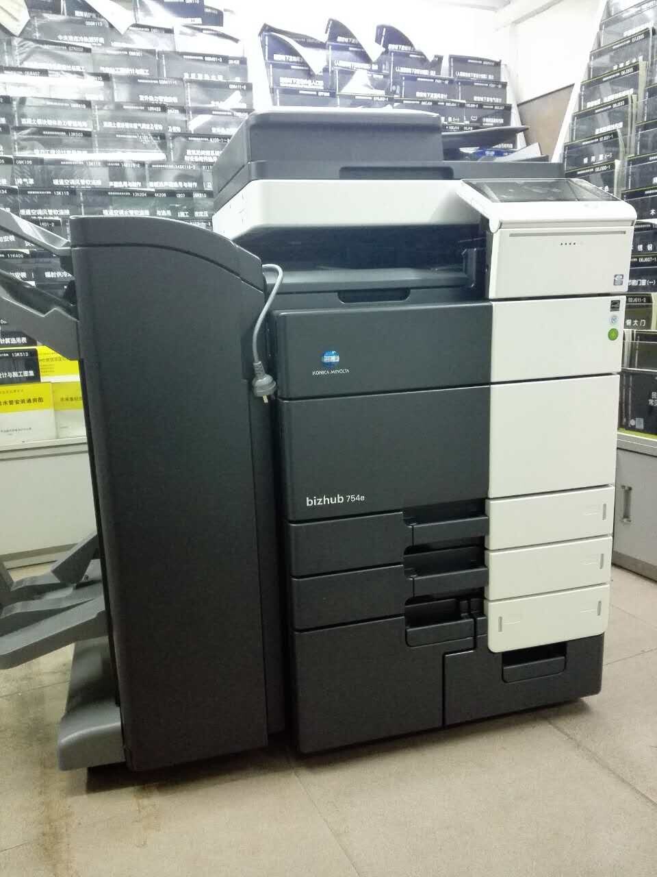 科頤辦公給謀圖書館安裝的柯尼卡美能達BH754e復印機